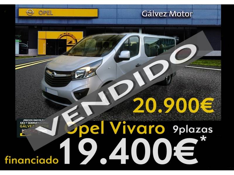 Opel Vivaro 1.6CDTI S/S 92kW (125CV) L1 2.7t Combi-9 - Opel Vivaro 1.6CDTI S/S 92kW (125CV) L1 2.7t Combi-9 -